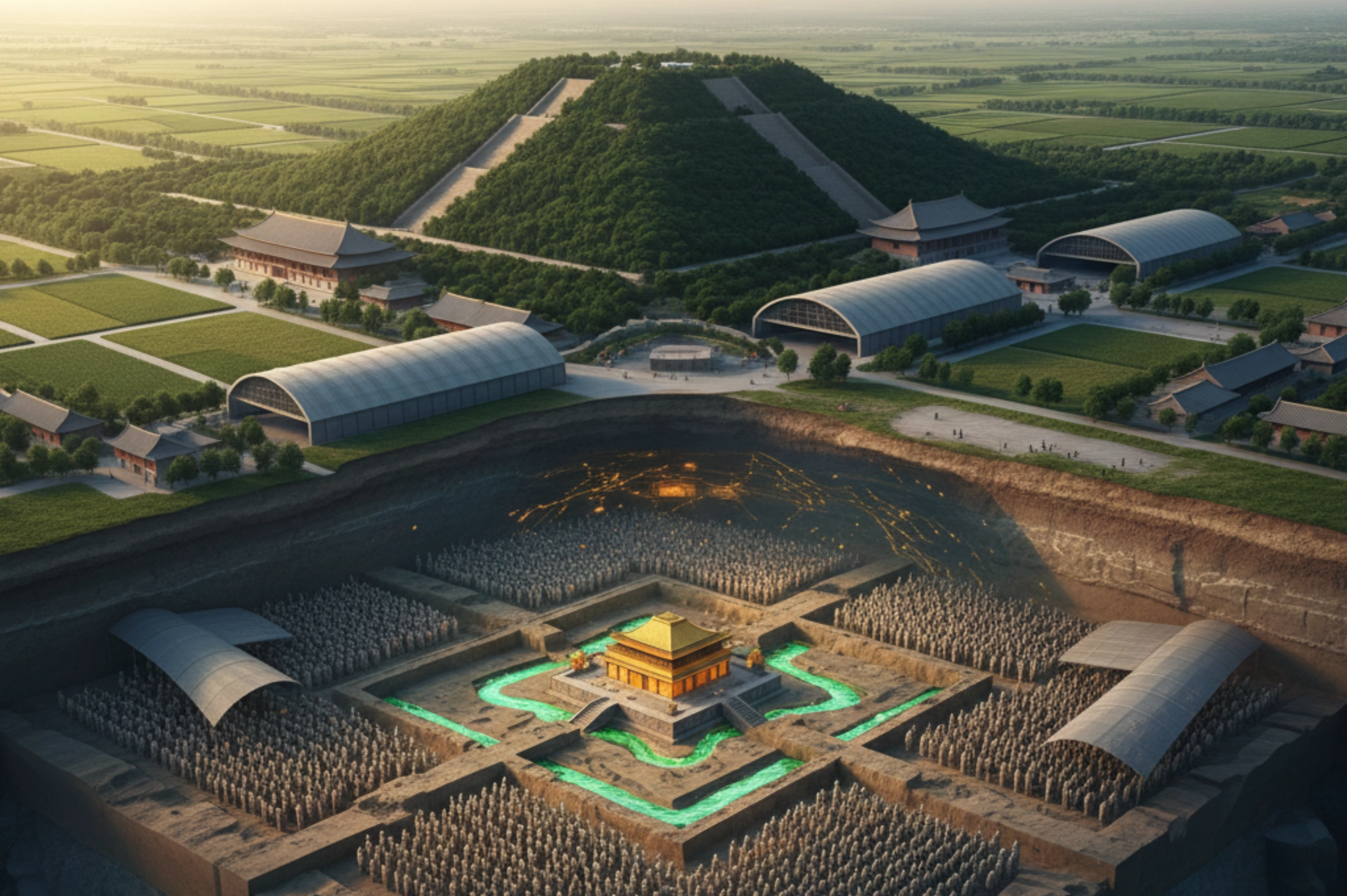 Layout of the Qin Shi Huang Mausoleum