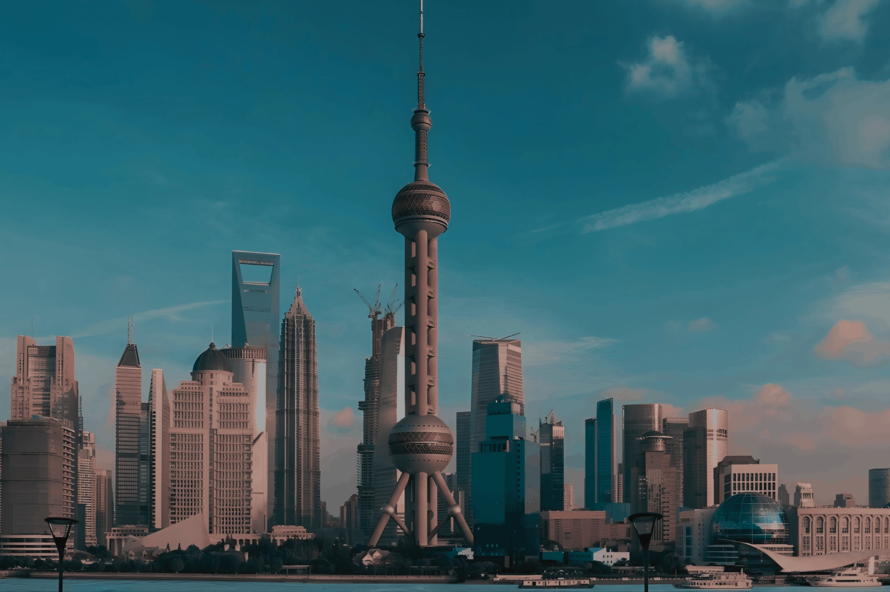 the Oriental Pearl Tower