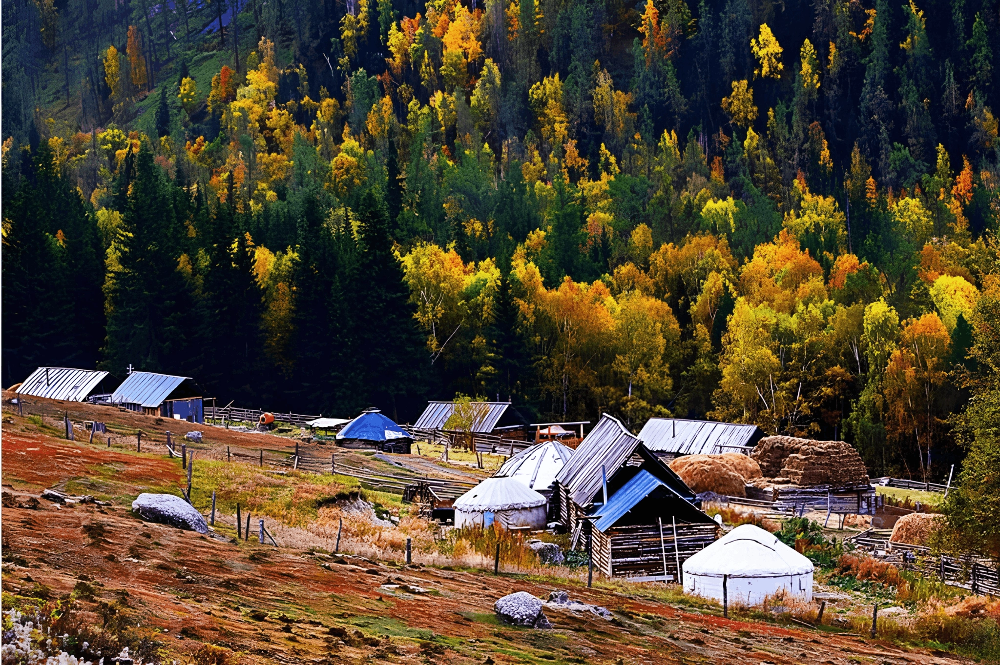 hemu, xinjiang, hemu village