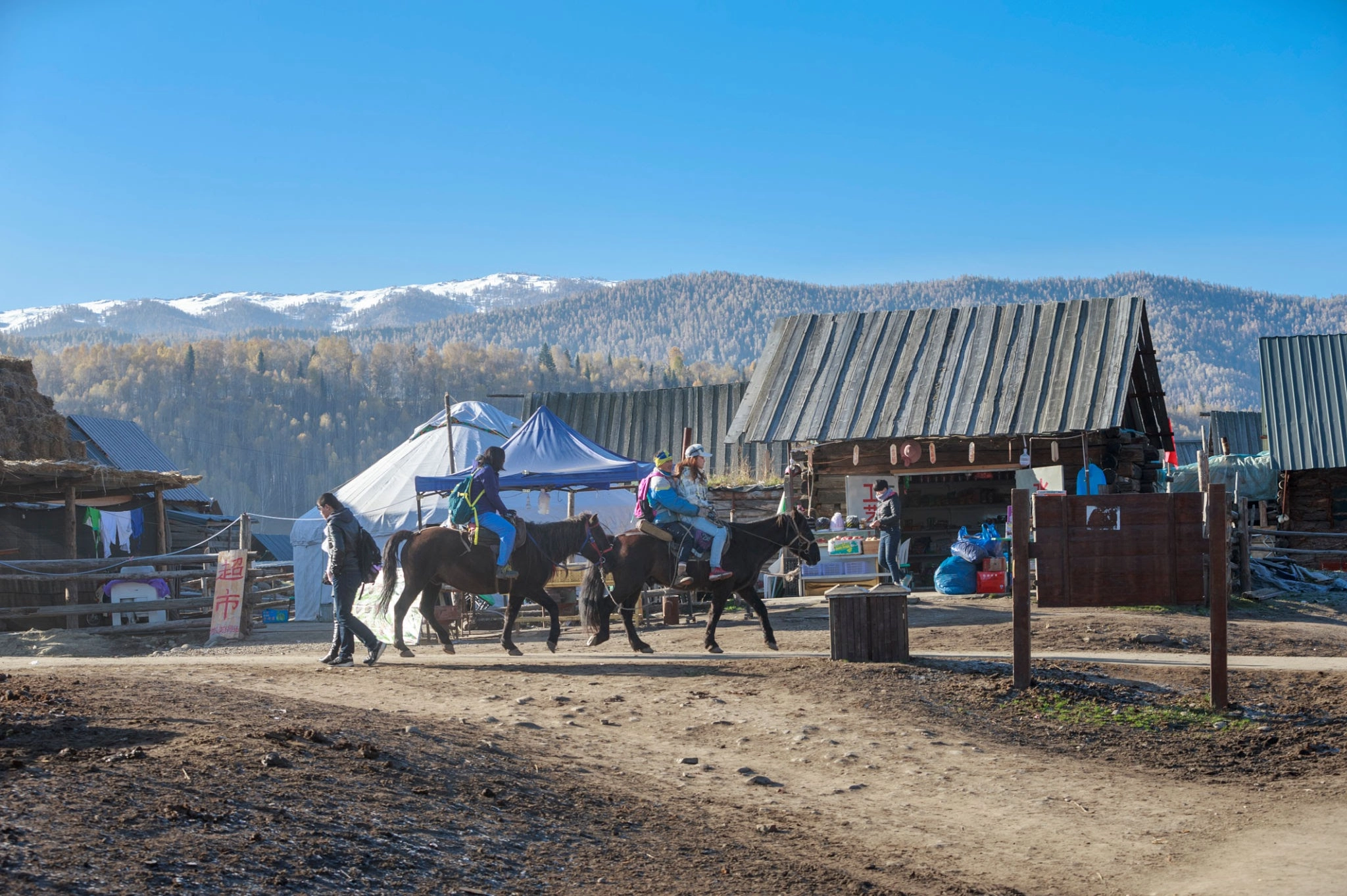 hemu, xinjiang, hemu village, horse riding