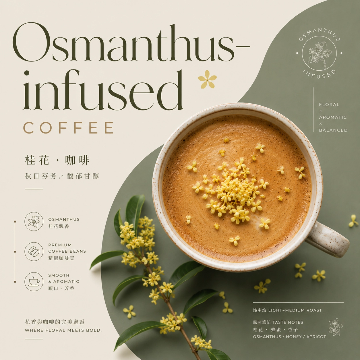 Osmanthus Latte,osmanthus,osmanthus coffee