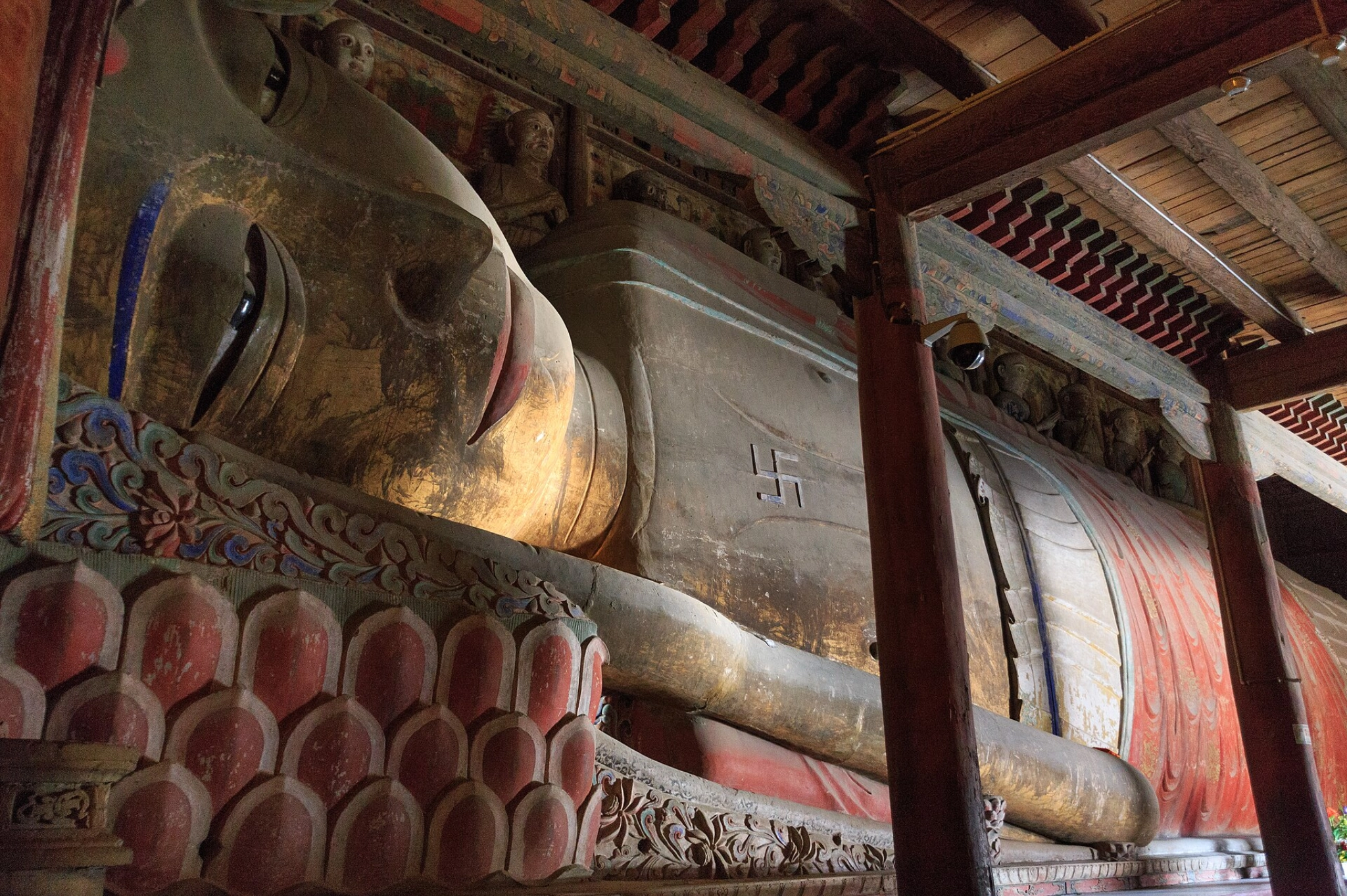 large buddha statue, giant buddha, zhangye