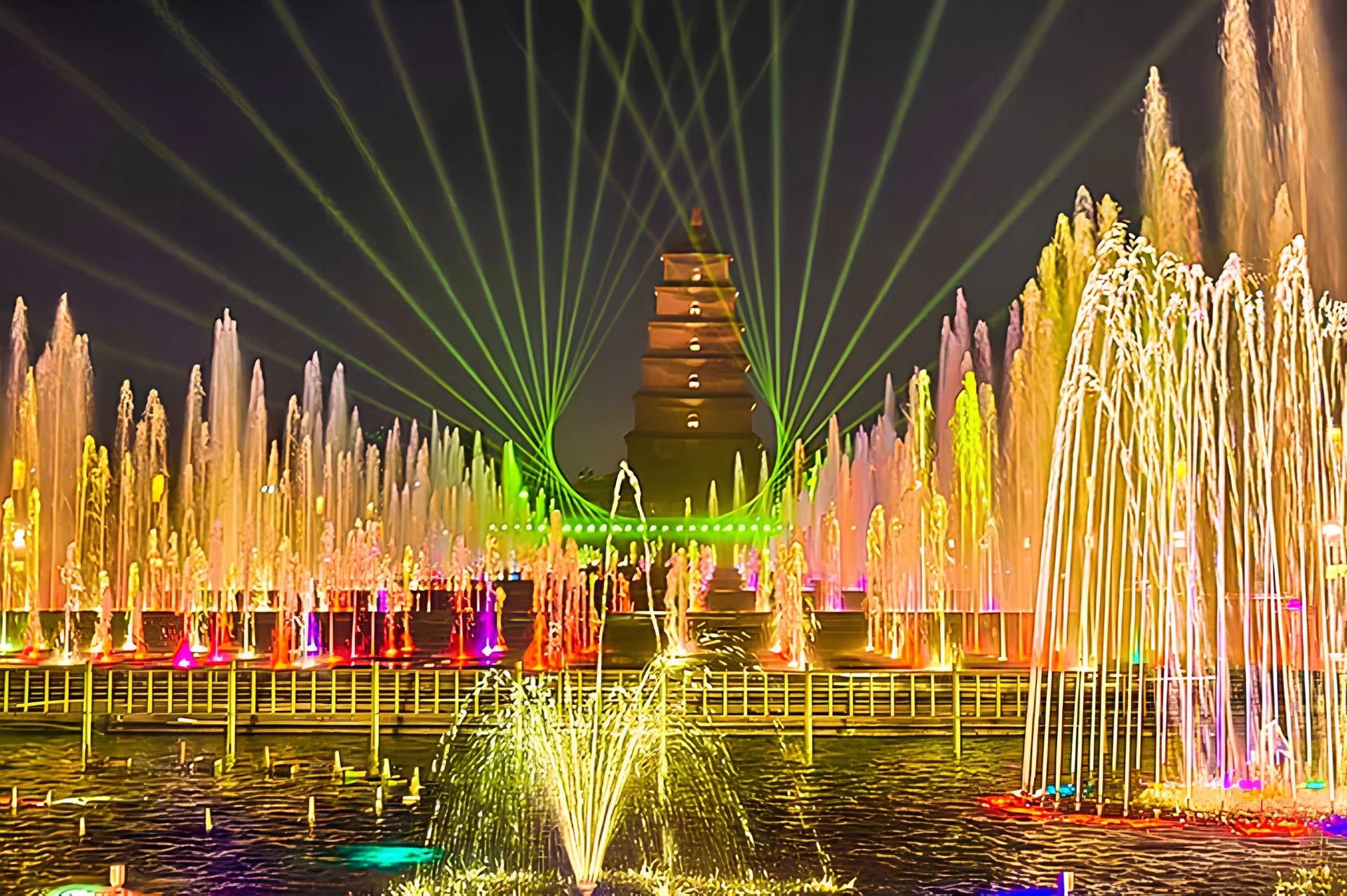 Wild Goose Pagoda Fountain