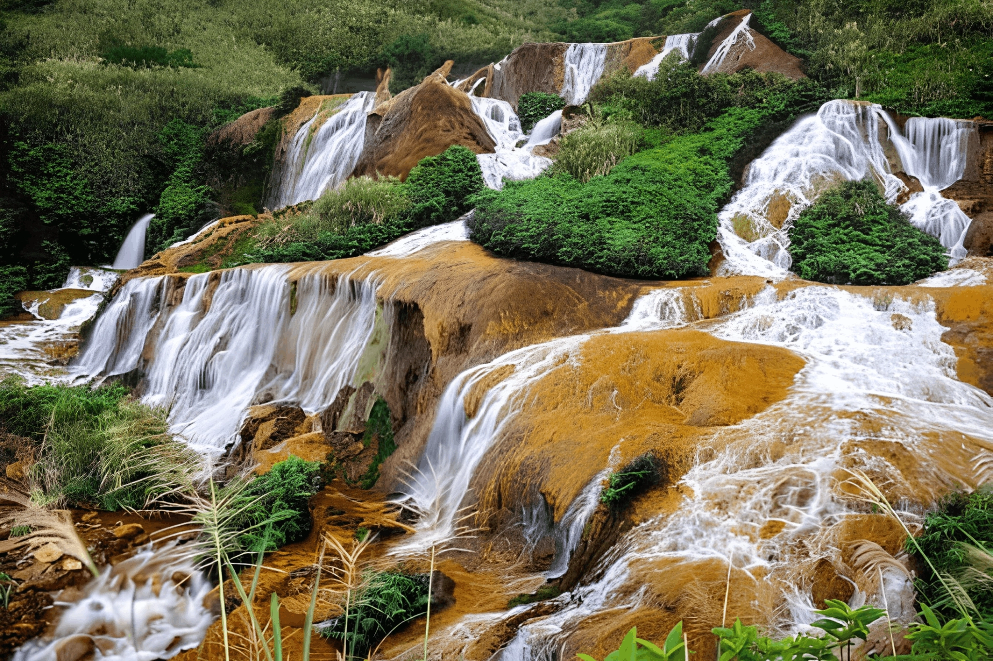 golden waterfall, jinguashi, 黃金瀑布