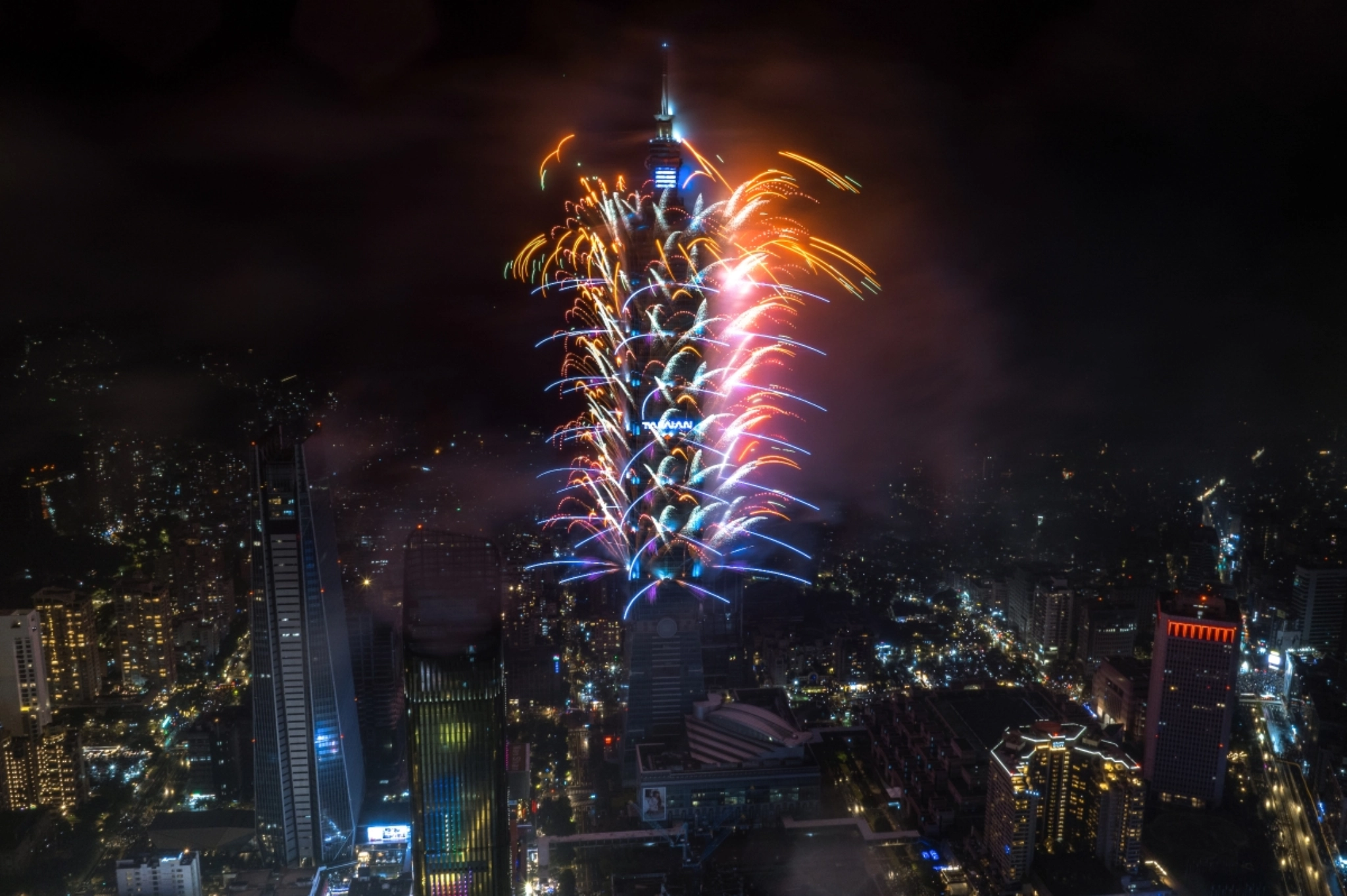 taiwan, 1010, double ten, national day, taipei101, drone show