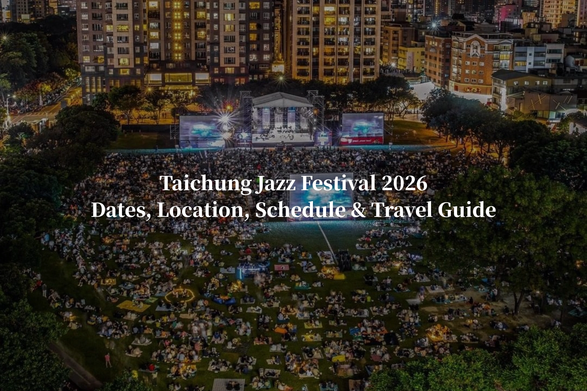 taiwan, taichung, taichung jazz festival, music festival