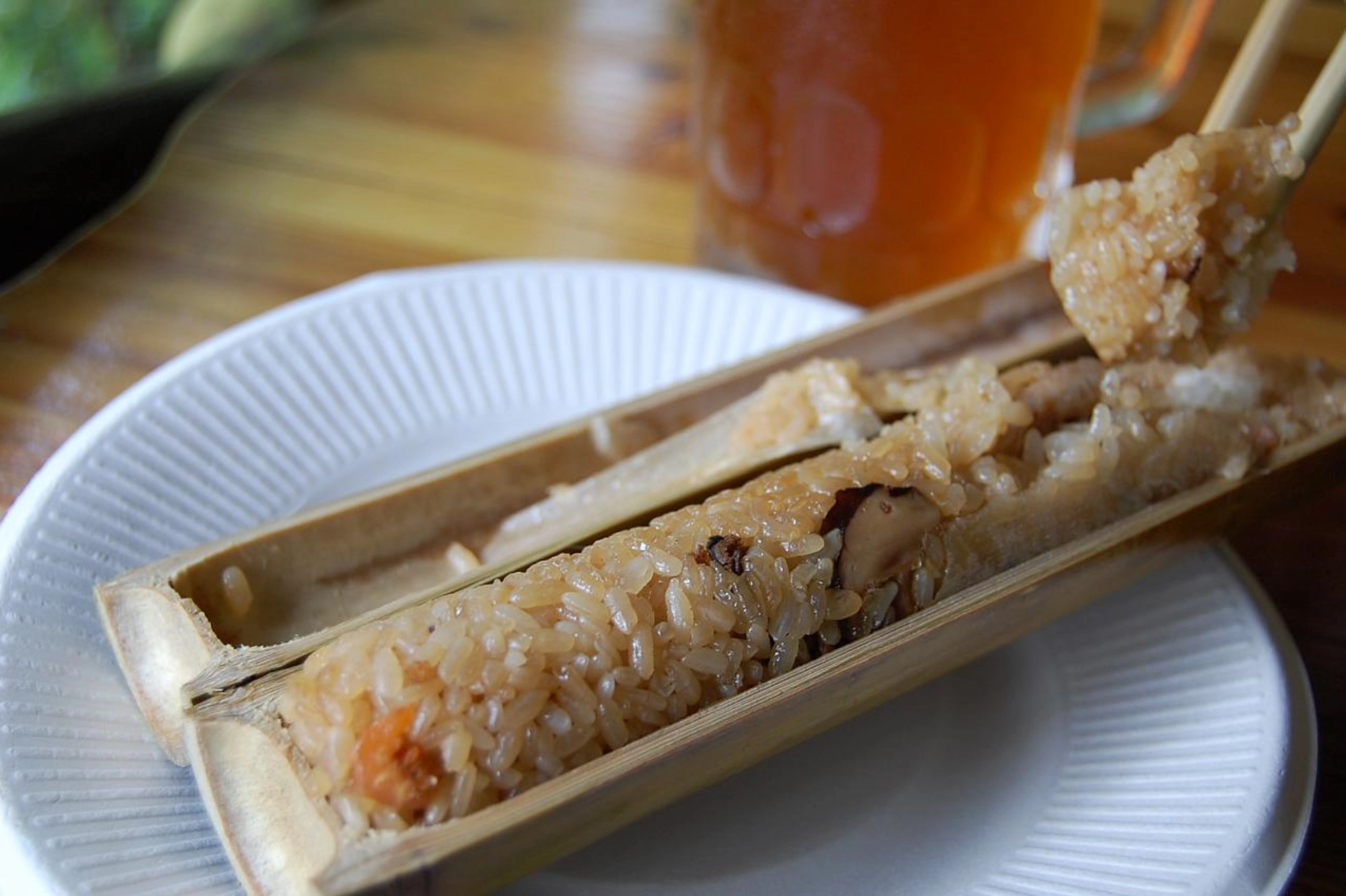 taiwan. taitung, pasiwali, bamboo rice