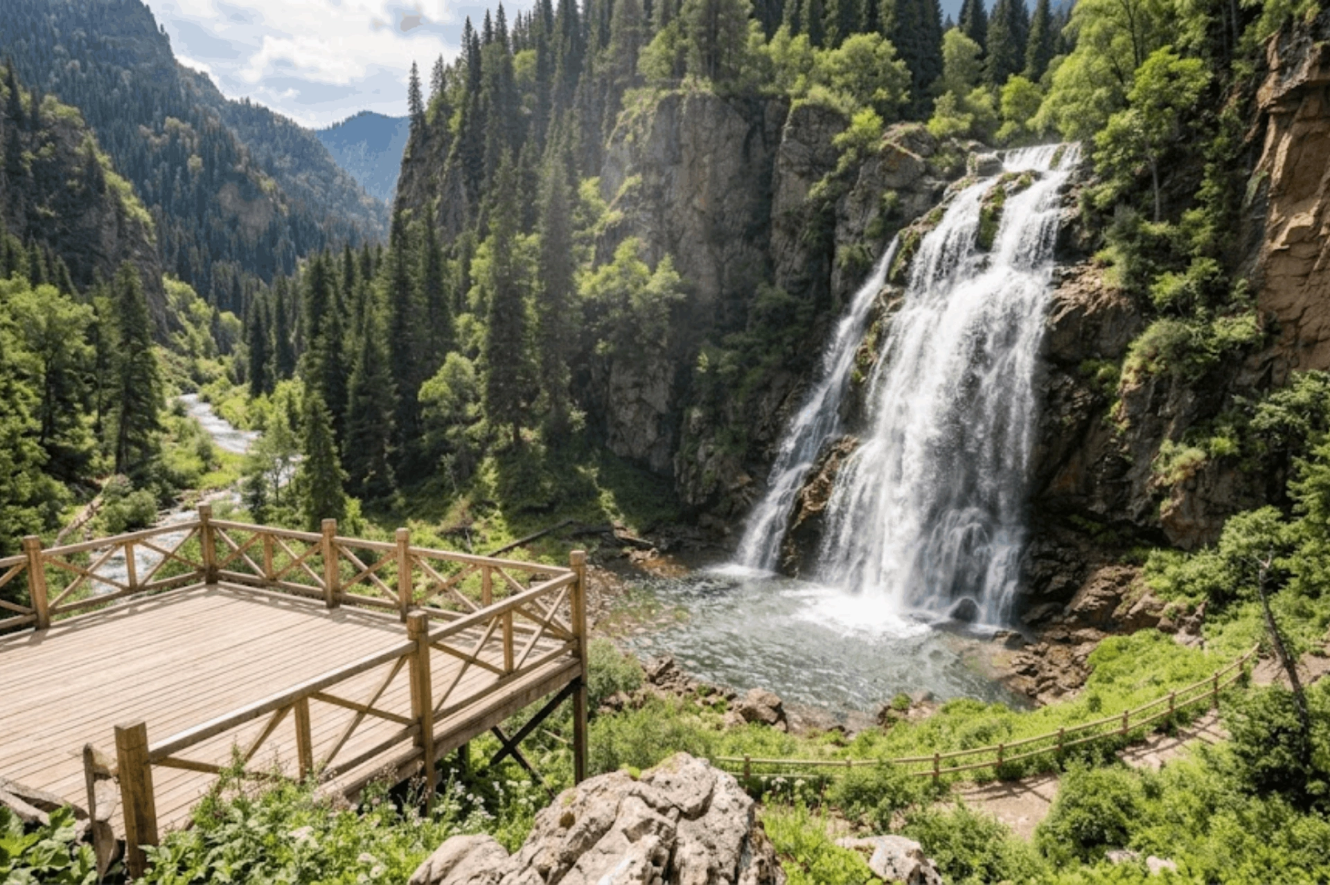 Tulugou, waterfall, gansu