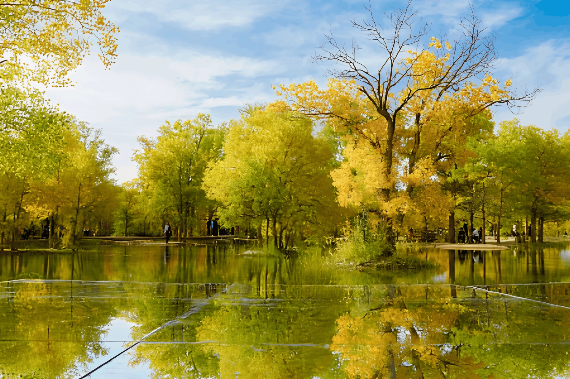 Jinbo Lake, gansu, jinta