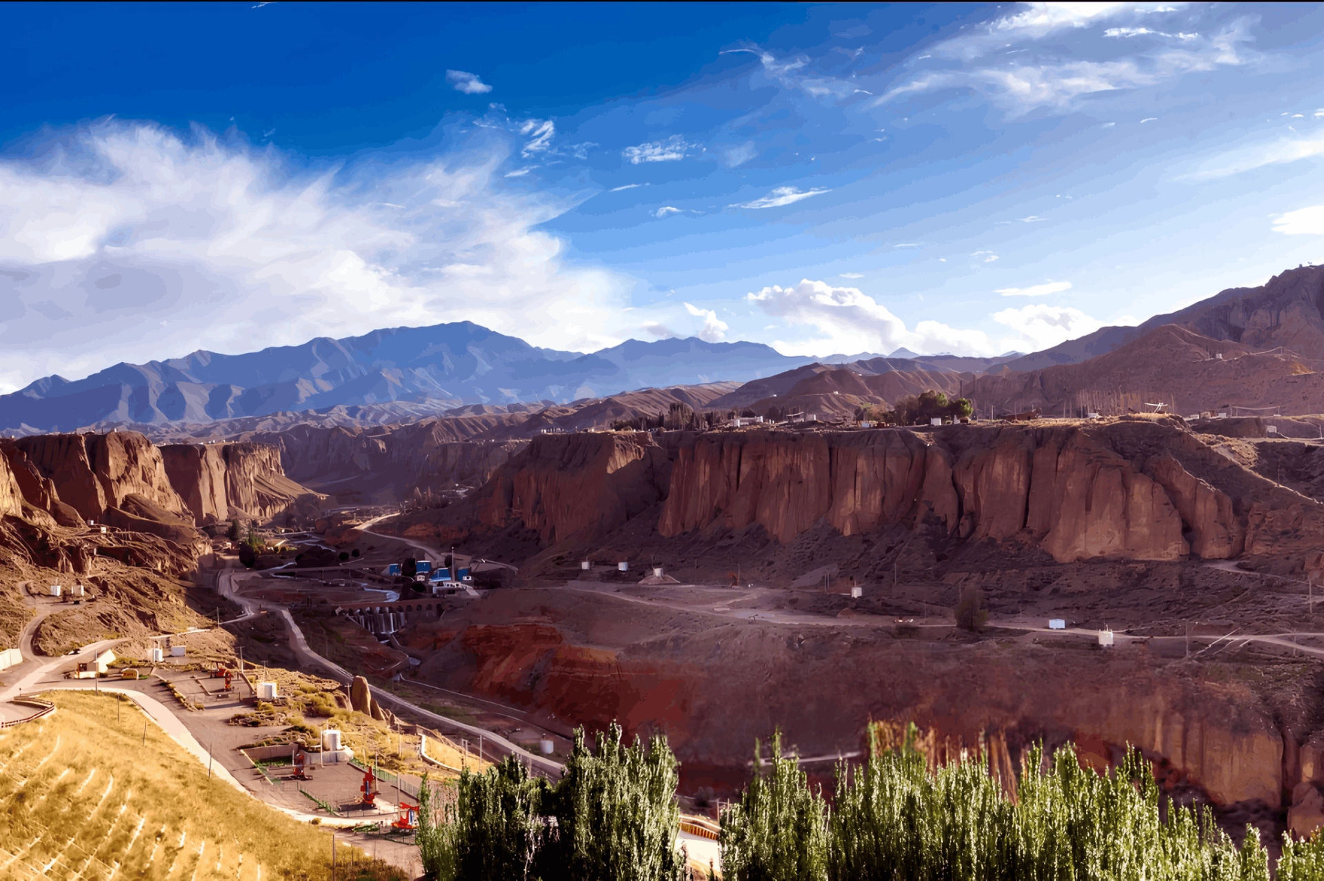 yumen oilfield, gansu, yumen, ghost town