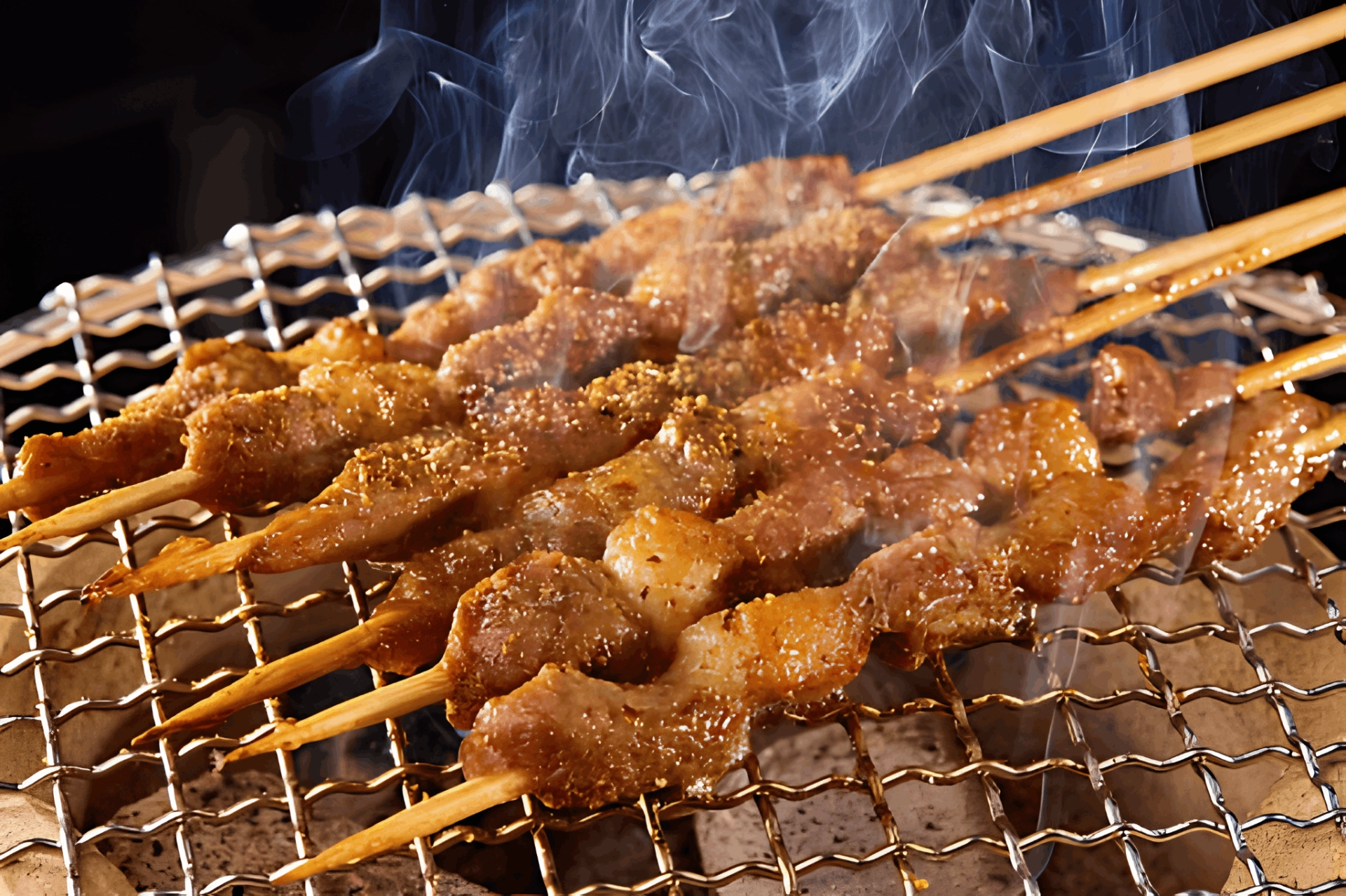lamb skewers, mutton skewers, zhengning,lanzhou, gansu