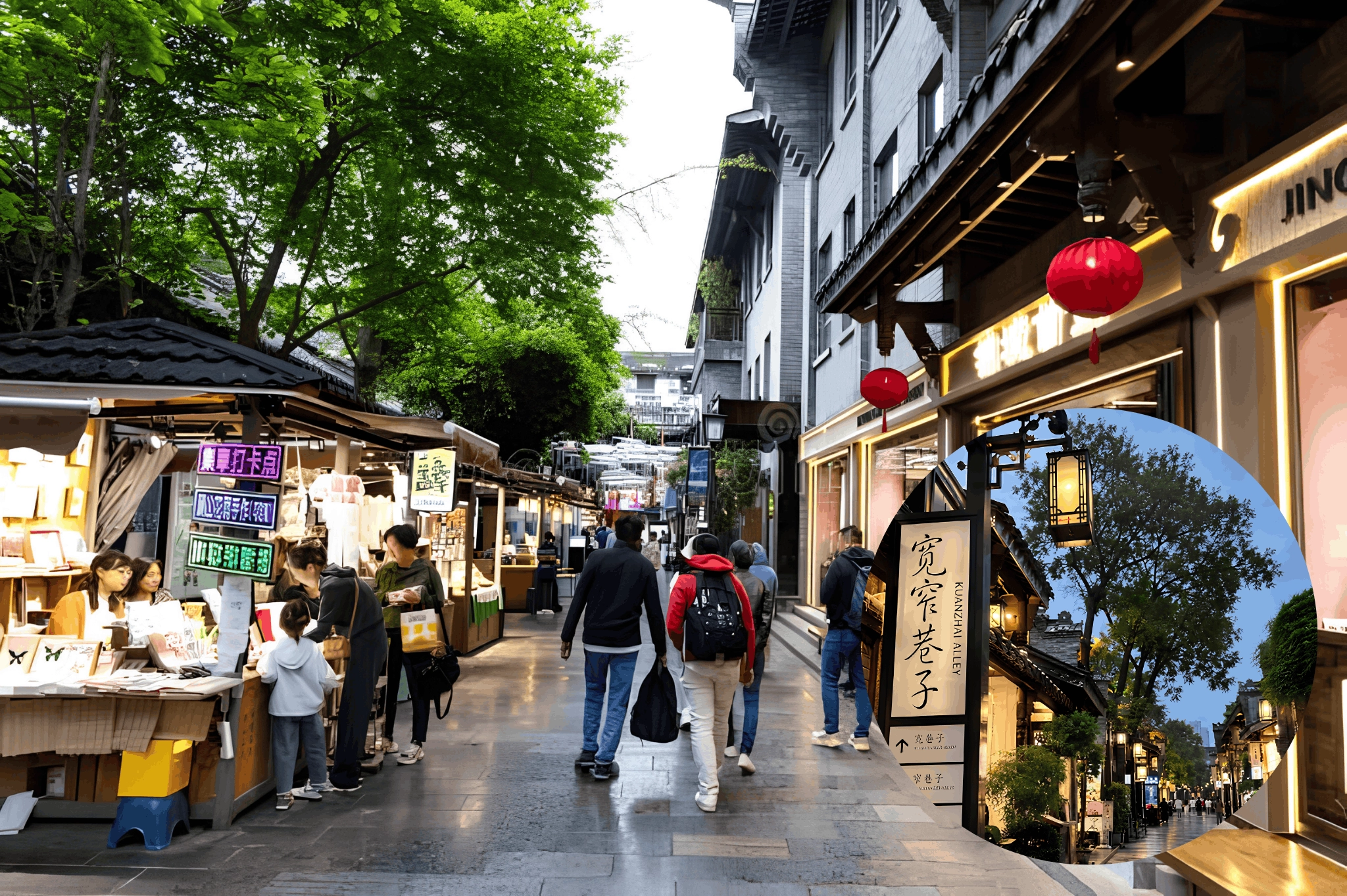 chengdu, kuanzhai alley