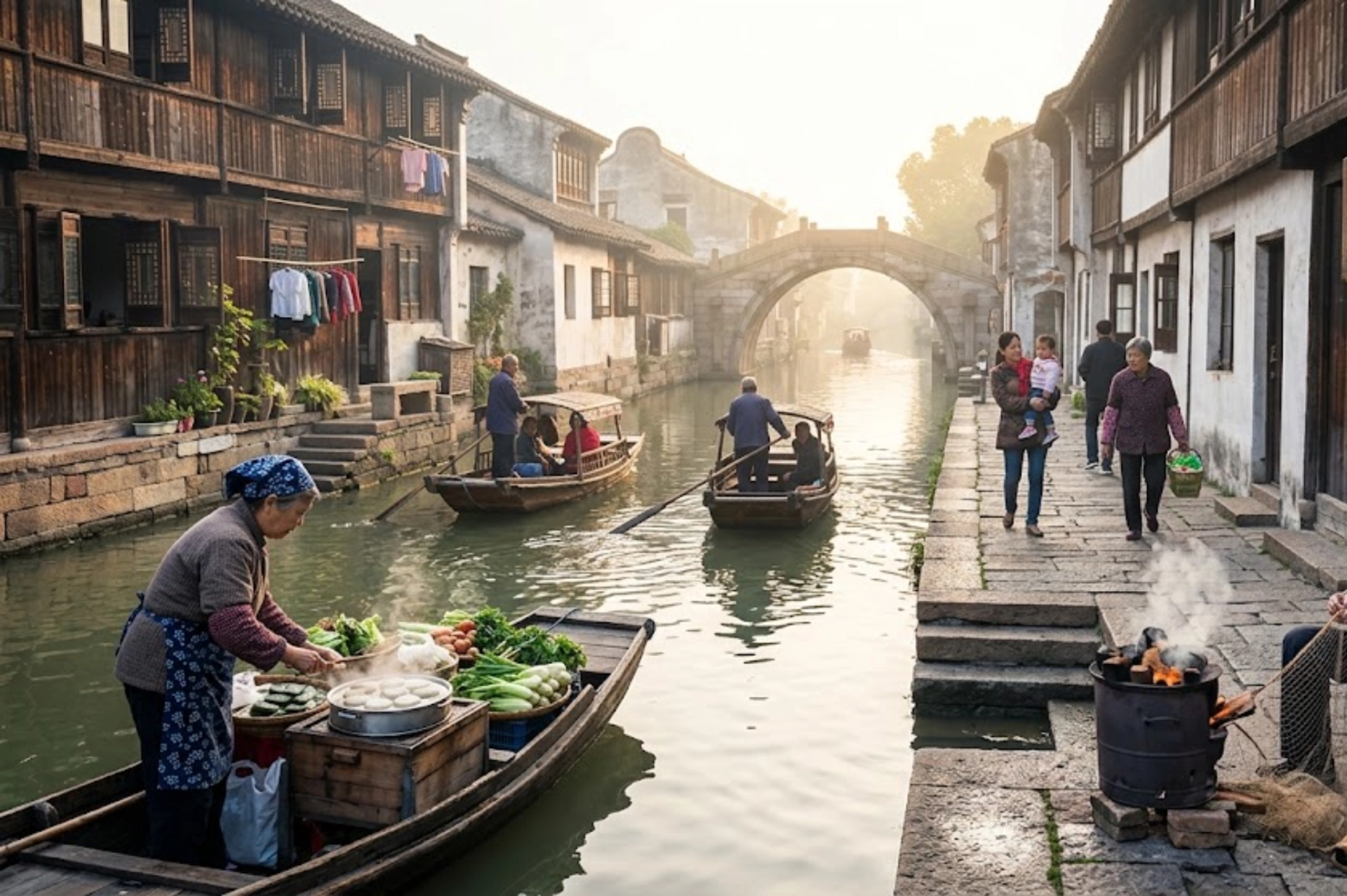 shanghai, wuzhen, dongzha