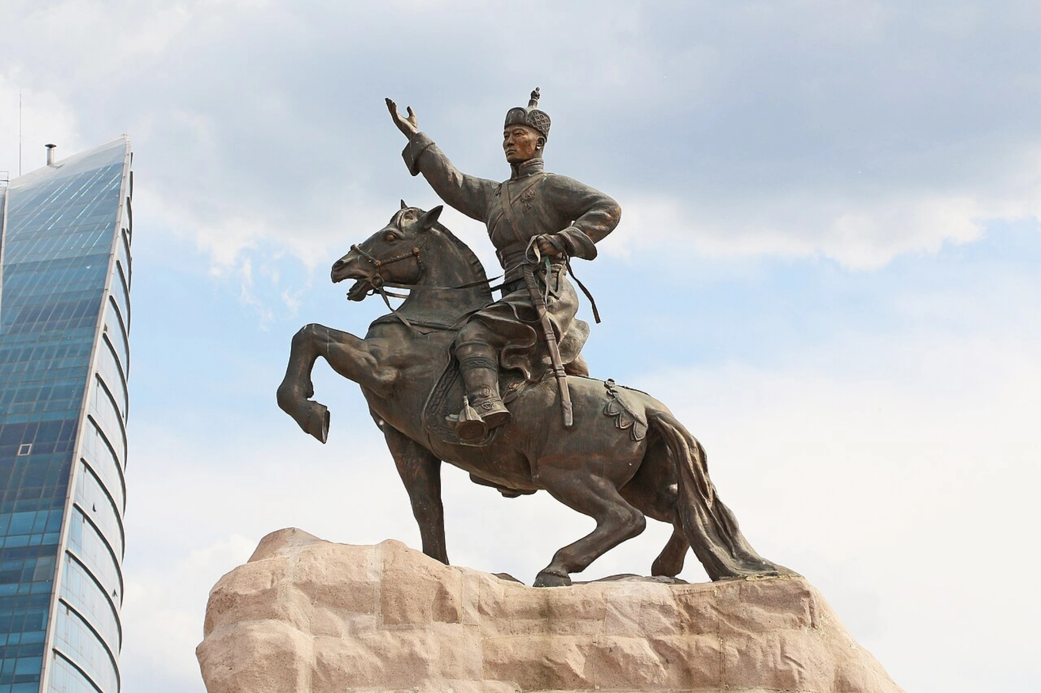mongolia, sükhbaatar square, Damdin Sükhbaatar, ulaanbaatar